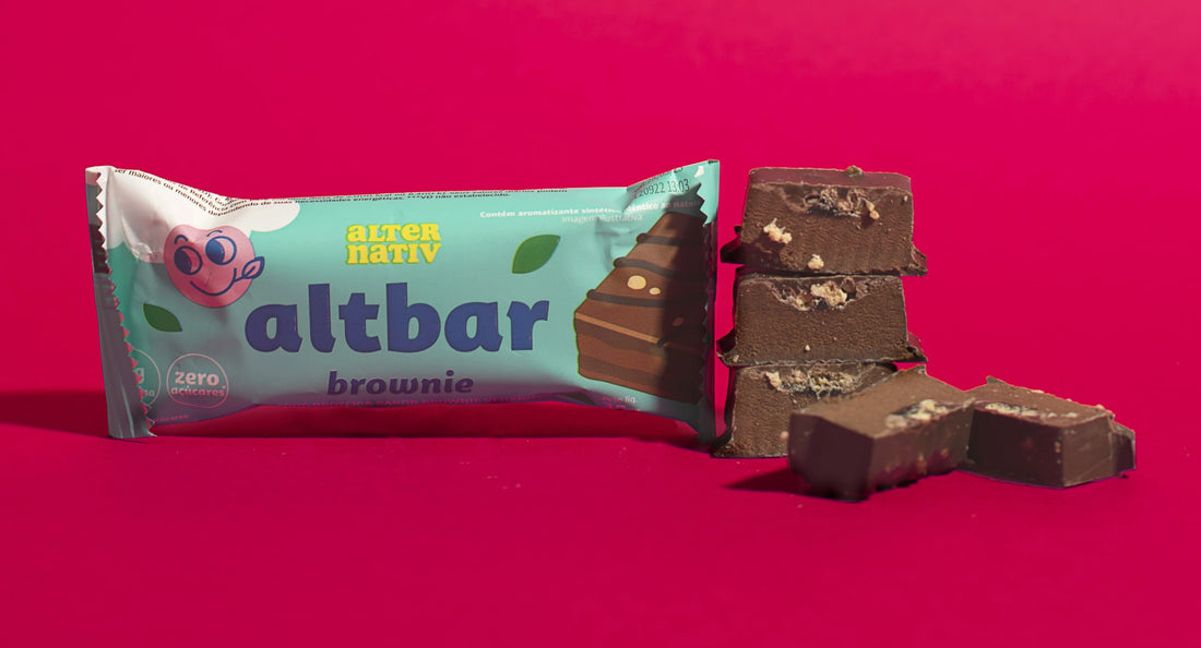 Receitas Para Barrinha de Brownie Cortada da Alternativ